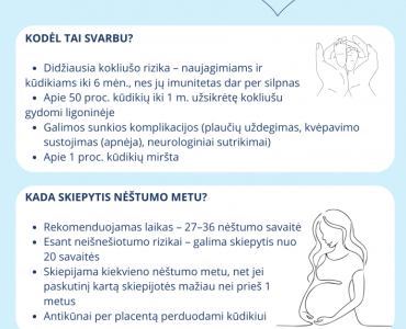 Nėščiųjų skiepijimas nuo kokliušo